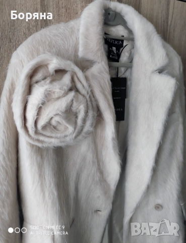 Replica Moda ново с етикет палто Magda Fur с роза, снимка 5 - Палта, манта - 52169760