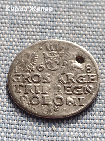 Сребърна монета 3 гроша 1618г. Сигизмунд трети Полша 28452, снимка 7 - Нумизматика и бонистика - 42900195