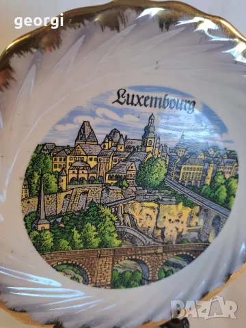декоративна порцеланова чиния Luxembourg 24/2, снимка 3 - Декорация за дома - 49492190