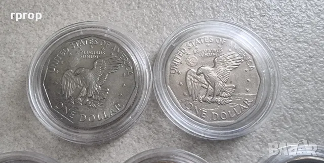 Оригинални монети. САЩ. Един Американски долар .  5 бройки. 5 различни долара., снимка 5 - Нумизматика и бонистика - 41928053