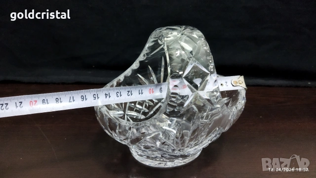 кристална кошничка бонбониера , снимка 6 - Антикварни и старинни предмети - 49691273