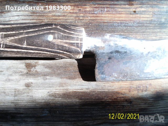 Античен нож кулак тесак сатър мачете ръчно изкован, снимка 3 - Колекции - 31785361