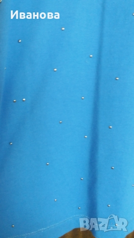 Красива синя блузка, снимка 4 - Тениски - 44923884