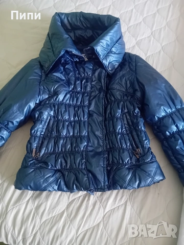 син металик яке, много красиво 