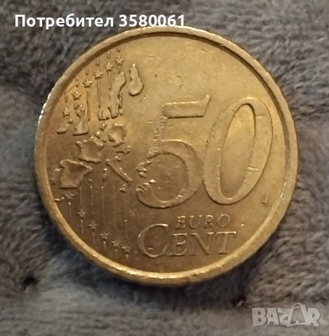 Рядка находка 50 евроцентов 2000г., снимка 2 - Нумизматика и бонистика - 53966790