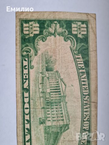 RARE.USA  $ 10 DOLLARS 1929 CHARTER 13044 SAN FRANCISCO , снимка 5 - Нумизматика и бонистика - 38975370
