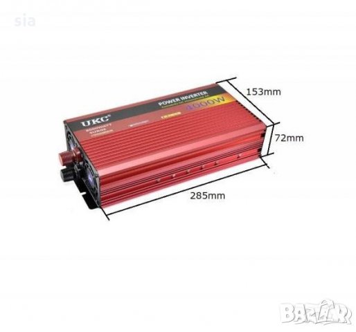 Инвертор на напрежение , от 24V на 220V, 4000W, снимка 3 - Аксесоари и консумативи - 32176884