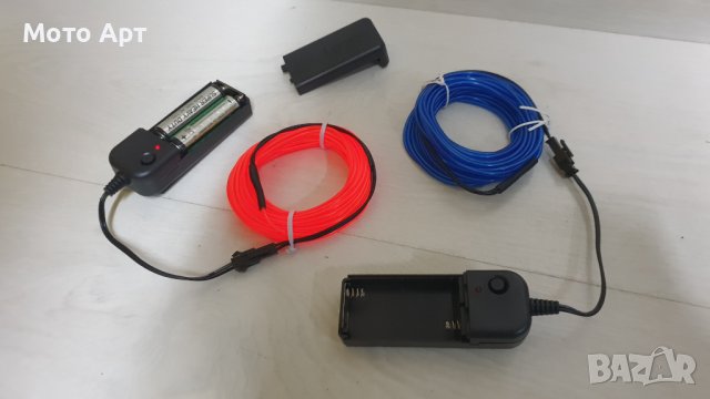 Светлинни Ленти на батерии - Подсветка за Кола, Мотор, Неон Надписи и Други, снимка 9 - Лед осветление - 40750390