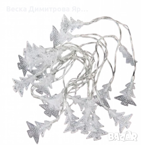 Вълшебни Коледни лампички с елхички, снимка 5 - Декорация за дома - 52289919