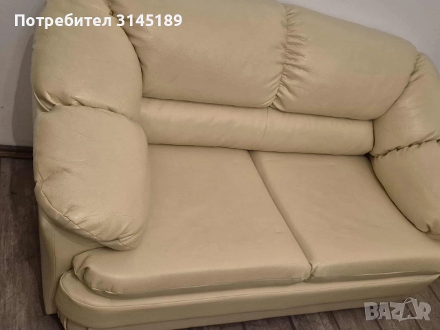 Кожен диван, снимка 2 - Дивани и мека мебел - 52977653