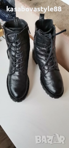 Боти Mark Cain 37 н. Естествена кожа , снимка 4 - Дамски боти - 51941158