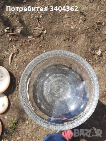 Голяма кристална ваза Бохемия, снимка 5 - Антикварни и старинни предмети - 51054481