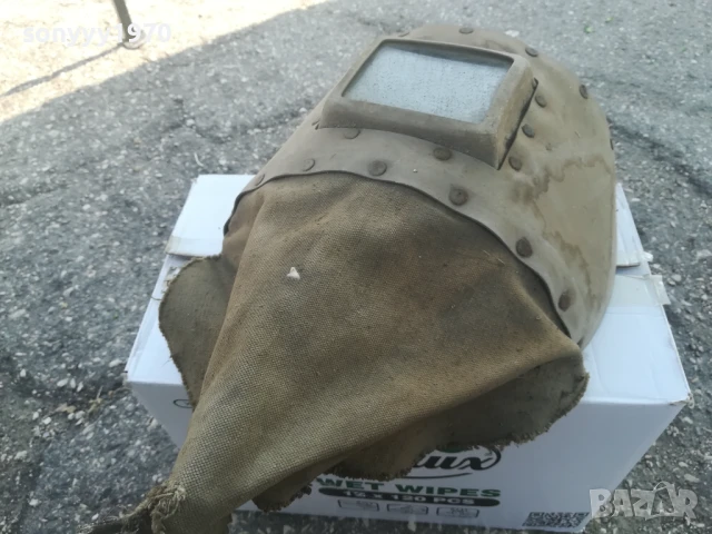 РЕТРО МАСКА ЗА ЗАВАРКИ-АНТИКА/РЕЛИКВА 1206251616, снимка 4 - Антикварни и старинни предмети - 50644094