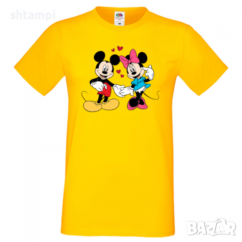 Мъжка тениска Mickey & Minnie 7 Подарък,Изненада,Рожден ден, снимка 10 - Тениски - 36575586