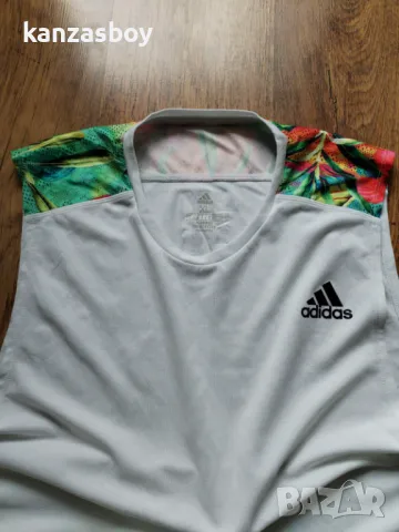 adidas Own The Run Floral - страхотен мъжки потник ХЛ, снимка 5 - Тениски - 50211992