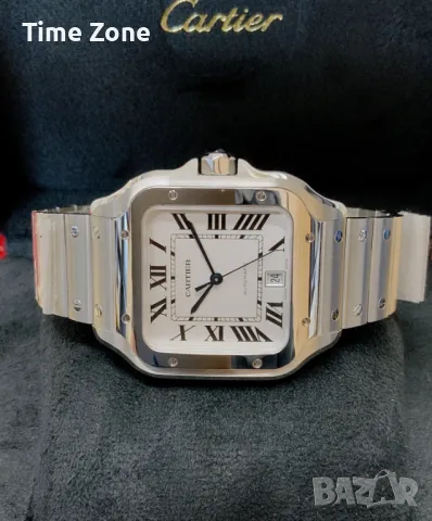 Cartier Santos De Cartier 40mm (35mm) Steel White Dial Automatic Мъжки / Унисекс  Различни Варианти, снимка 4 - Мъжки - 47990398