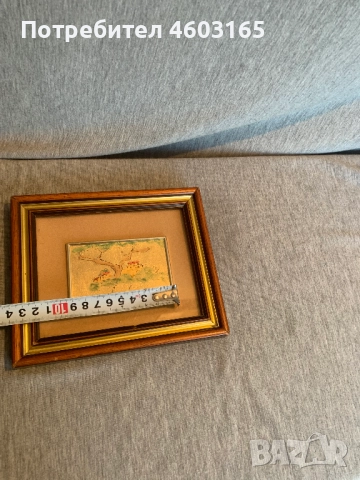 малка картина на златен лист, снимка 7 - Картини - 52513762