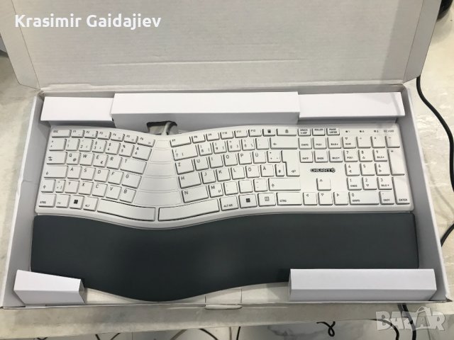Клавиатура Cherry - KC 4500 ERGO, извита, , снимка 2 - Клавиатури и мишки - 39739568
