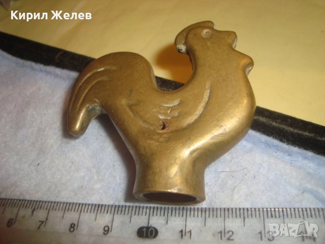 СТАРО БРОНЗОВО ПЕТЛЕ ФИГУРКА МОЖЕ да е от ВРЪХ на ОГРАДА или СТАРО ЗНАМЕ РЯДКО за КОЛЕКЦИЯ 30950