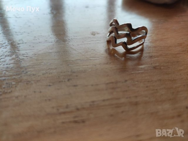 Сребърен пръстен (45), снимка 6 - Пръстени - 38289802