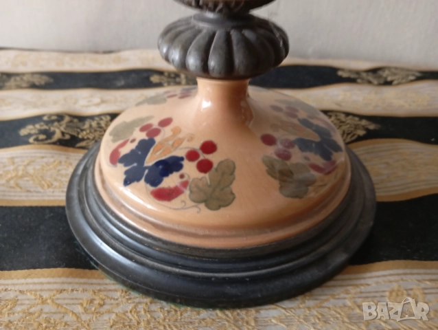 Стара газова ( газена ) лампа, снимка 2 - Други ценни предмети - 52375117