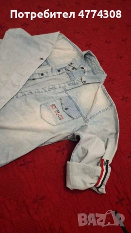 Детска Дънкова риза 176, 15-16 г, снимка 8 - Детски ризи - 54009466