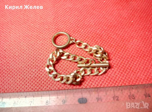 СТИЛНА ВИНТИДЖ ПЛЕТКА ПОЗЛАТЕНА ГРИВНА МНОГО КРАСИВА от БЛАГОРОДНА СТОМАНА 47388, снимка 5 - Гривни - 47298522