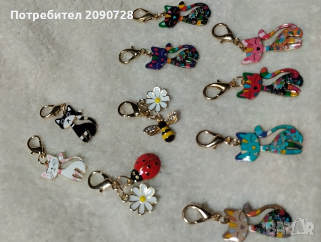 малки нежни висулки за чанти или ключодържатели , снимка 2 - Чанти - 52123975