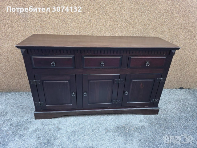 Контрабюфет с метален обков, снимка 5 - Бюфети - 53905924