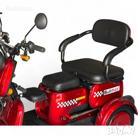  Триместна електрическа триколка за възрастни и трудноподвижни Fullmax R3, 2000W,60V,20Ah,5 батерии,, снимка 4 - Инвалидни скутери - 52570075