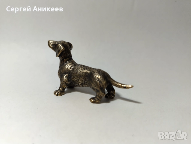 Бронзова статуетка "Кученце", снимка 5 - Колекции - 46681522