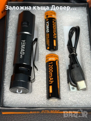 LED фенер мощен магнезиево-алуминиев малък Cob диод 2026 модел , снимка 2 - Екипировка - 53263350