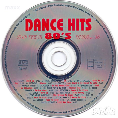 CD диск Various ‎– Dance Hits Of The 80's Vol. 3 без кутия и обложка