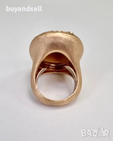 Пръстени с диаманти 18к бяло злато, снимка 6 - Пръстени - 54328191