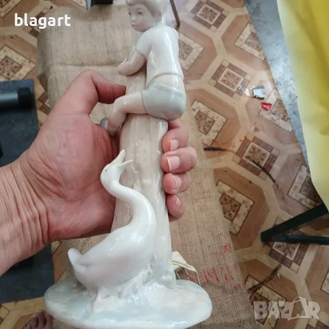 Стара лампа-порцелан, снимка 4 - Антикварни и старинни предмети - 55902711