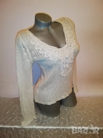 Плетен пуловер Promod р-р S , снимка 7 - Блузи с дълъг ръкав и пуловери - 38799331