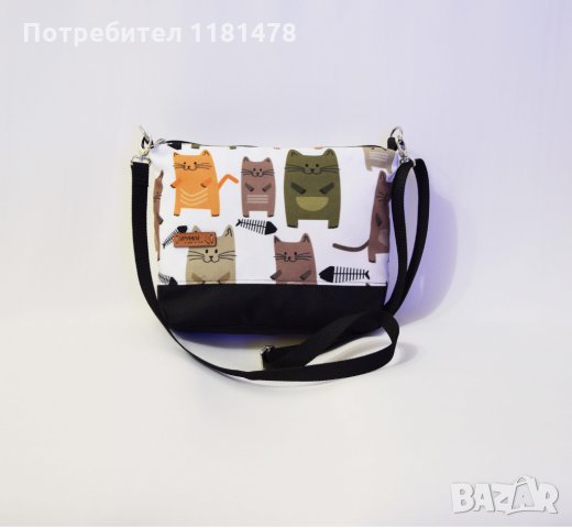 Чанта от плат с дълга регулируема дръжка, снимка 1 - Чанти - 32821721