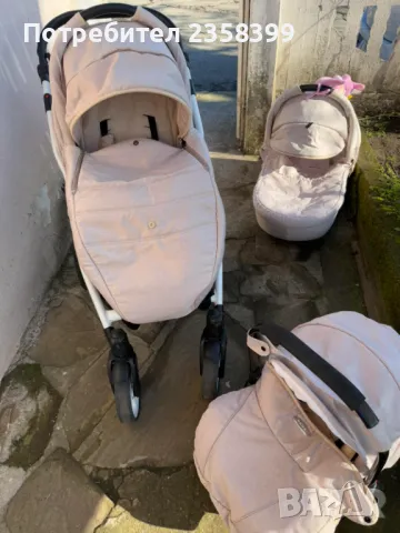 Продавам бебешка комбинирана количка Adbor Nemo 3в1 , снимка 8 - Детски колички - 49820378