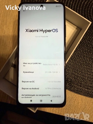 Redmi Note 11s 5G Midnight Black 128 GB, снимка 3 - Huawei - 53025762