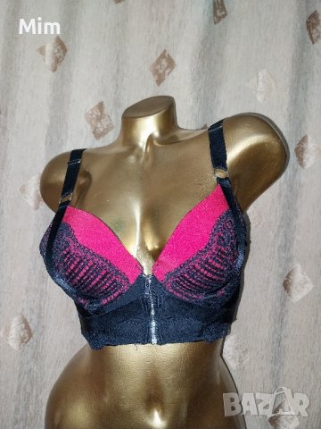 70 /90 В Черен сутиен с предно закопчаване , снимка 2 - Бельо - 42646578