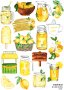 Скрапбук стикери за декорация планер лимони lemonade самозалепващ лист А5 - различни видове, снимка 2