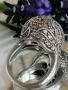 Впечатляващ, масивен сребърен пръстен, снимка 4