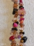 Герданче скъпоценно колие от натурални цветни камъчета ахат и мъниста 52288, снимка 3