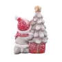 5330 Светеща коледна фигура Дядо Коледа или Снежко с елхичка, 15 см, снимка 4