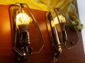 Стенни лампи - 2бр. аплици със златиста основа и стъкло, снимка 10