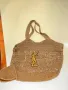 Yves Saint Laurent Дамска Бежова Плажна Чанта Код E39, снимка 7