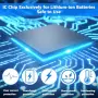 KUNLUN Hero 12/11/10/9 батерии 3 броя + 3-канално USB зарядно 1800mAh, снимка 4