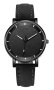 Красив нов черен дамски ръчен часовник с кожена каишка , снимка 1 - Дамски - 44411253