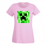 Дамска тениска Creeper Face 2 майнкрафт Minecraft,Игра,Забавление,подарък,Изненада,Рожден Ден., снимка 13