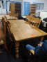 Трапезна маса със столове - масив, снимка 1 - Маси - 42215987